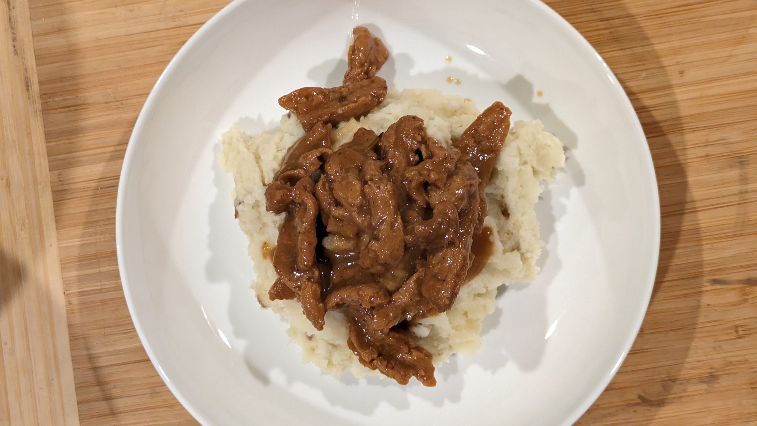 Classic New England-Style Pot Roast Made With Soy Curls
