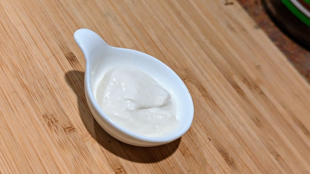A dollop of sour cream